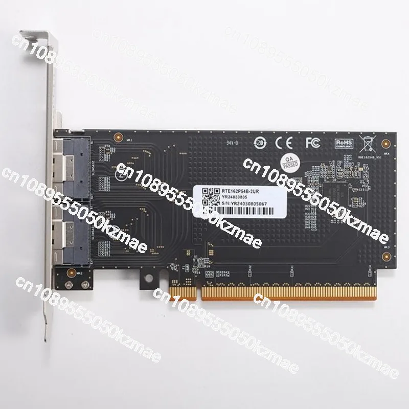 New for high-performance graphics card external PCIe4.0 x16 to SlimSAS 8654 rear half-height adapter card