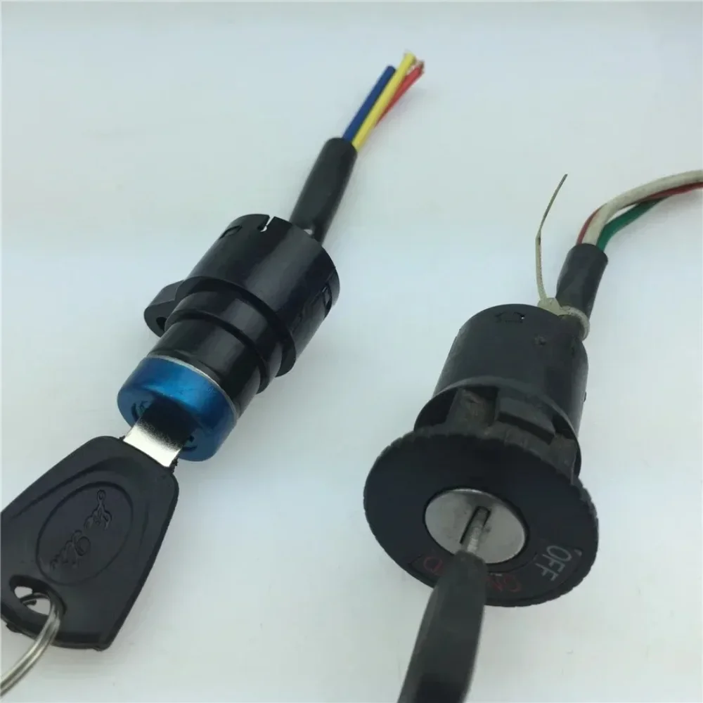 - Bicycle Accessories Electric Car Conversion Electric Car Universal Electric Door Lock Ignition Switch Key Lock 3 Wire