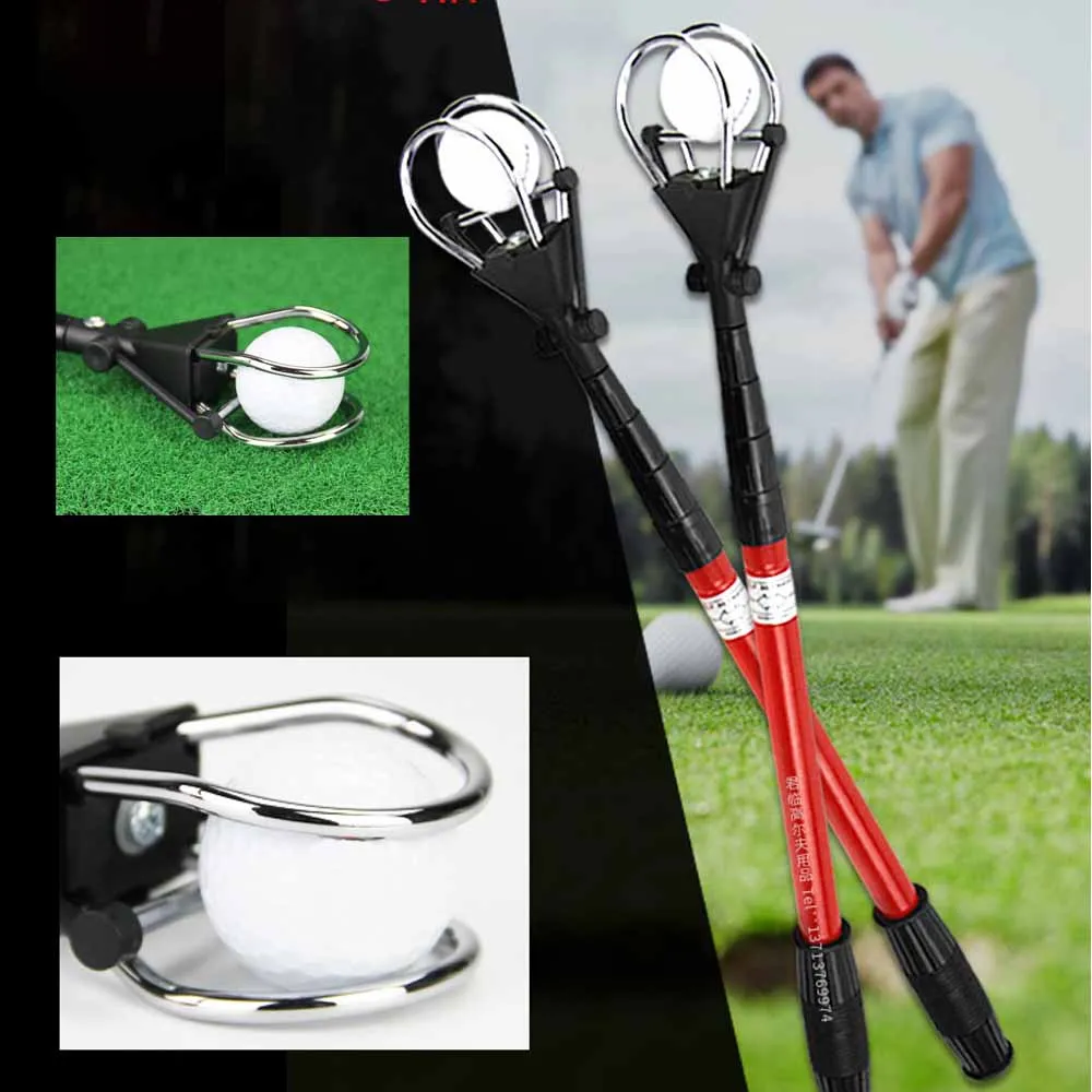 Recuperador de pelotas de golf, recogedor de pelotas de golf telescópico, recogedor de pelotas de golf portátil, accesorio de aparejos de golfista Retriever