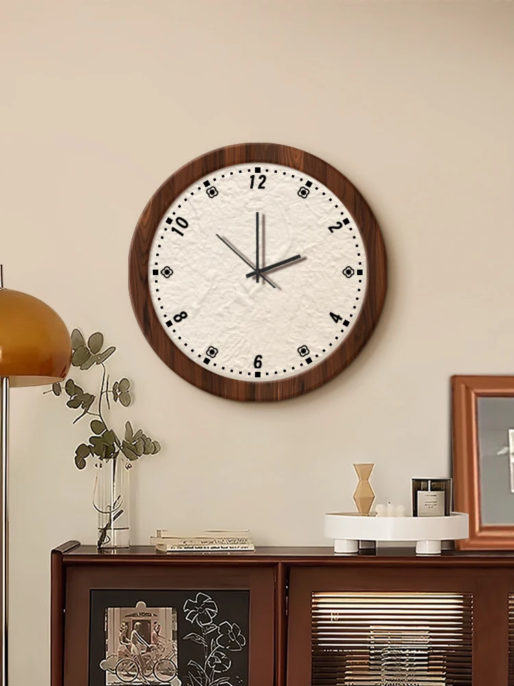 

Винтажные часы для гостиной, скандинавские минималистичные часы для домашнего декора, французские часы в стиле ретро, креативные настольные часы под дерево