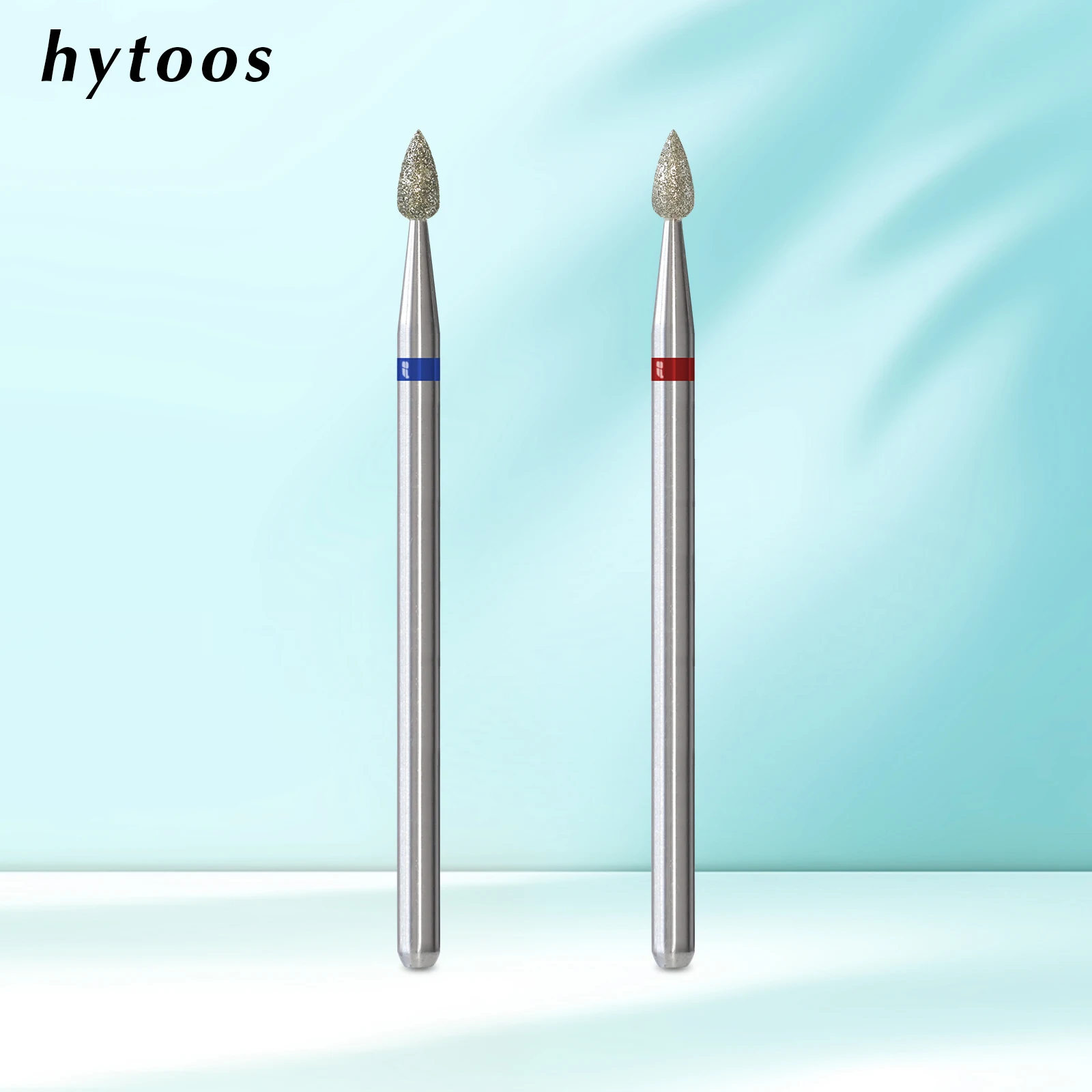 HYTOOS WaterDrop Cuticle Nail Drill Bits Professional Diamond Russian Nail Bit Safety Under Nail Dead Skin Cleaner Burr Tools