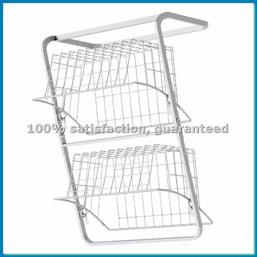 Kitchen Organizer Shelf Double Layer Seasoning Vegetables Fruits Holder Assembly Bathroom Removable Stand Storage White-A69M
