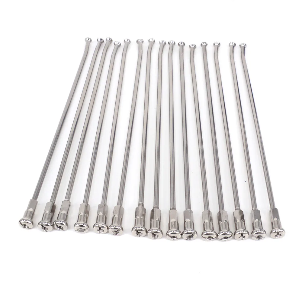 Universal motorcycles accessories Wheel Stainless Steel Spokes Wire Circle Nipples length 18 19 21 Modified Generic Stainlessr