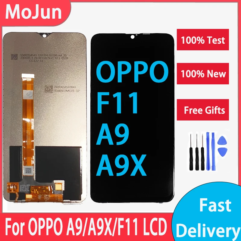 LCD Display For OPPO A9 LCD Display Touch Screen Digitizer Assembly For OPPO F11 A9 A9X LCD Screen Replacement