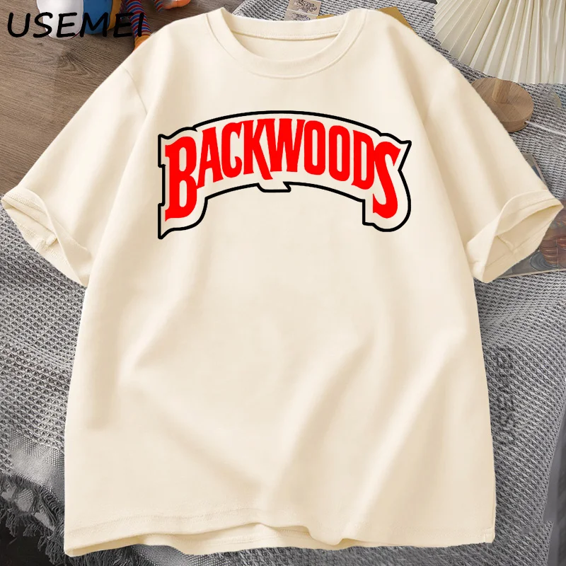 BACKWOODS T Shirts Retro Short Sleeve Cotton T-Shirt Fashion Street Hip Hop Rock Men Swag Tshirt
