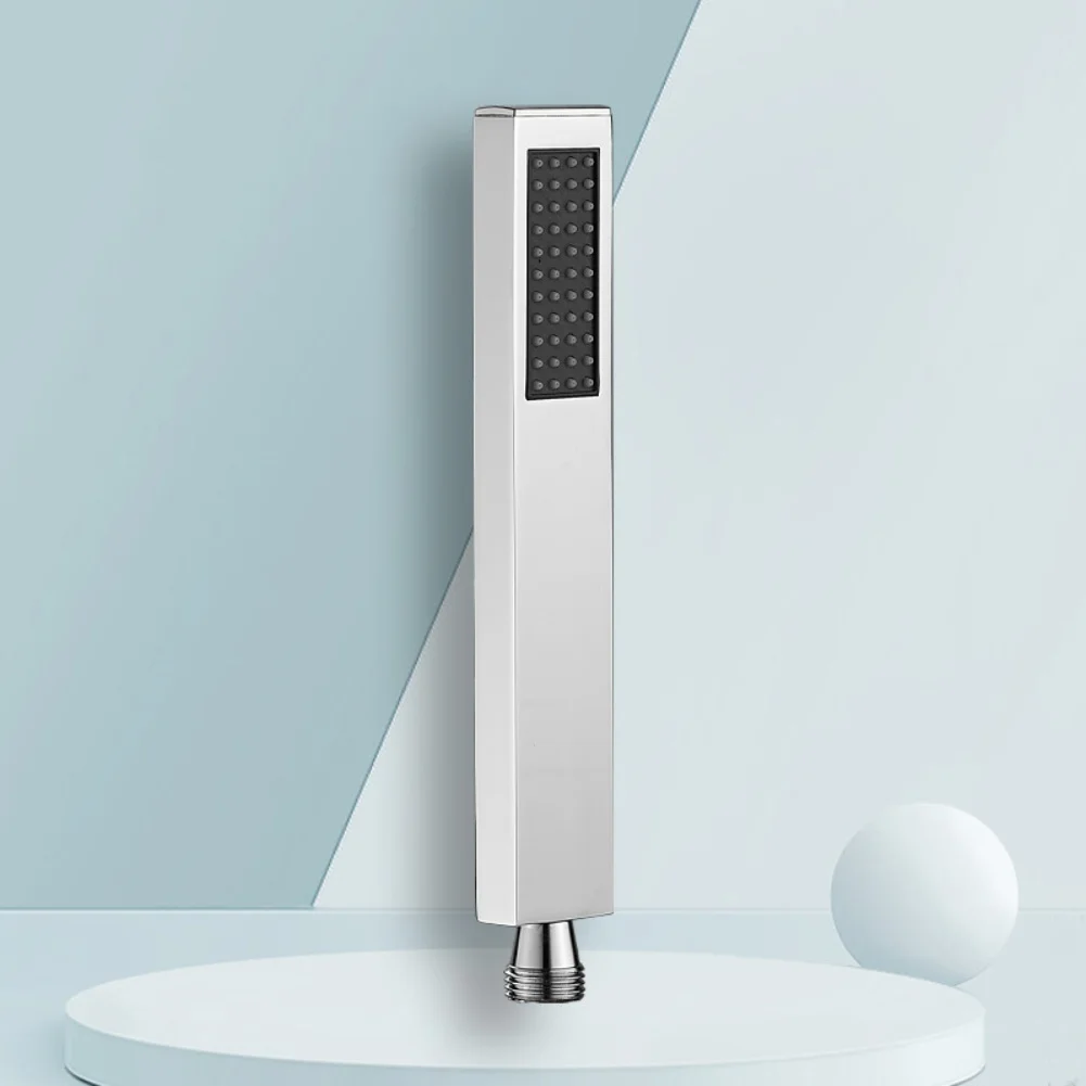 Stainless Steel Square Handheld Shower Head Bathroom Home Replace Head Faucet Accessory Handshower Sprayer