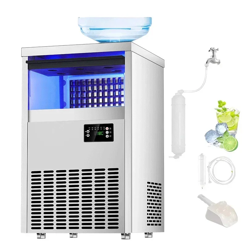 Commercial I Maker, Produs 50KG/24H Square I, Sui for Bubble Tea Shops and Coffee Shops