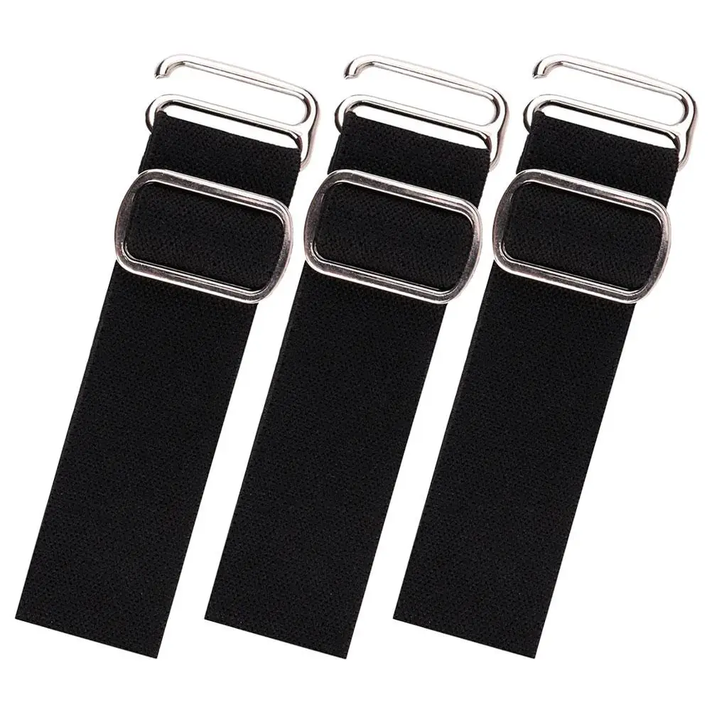 

3 Pcs 5CM Silver Thickened Elastic Hat Straps Adjustable Cap Extender Replaceable Bands Cap Replacement Strap for Fishing Hats