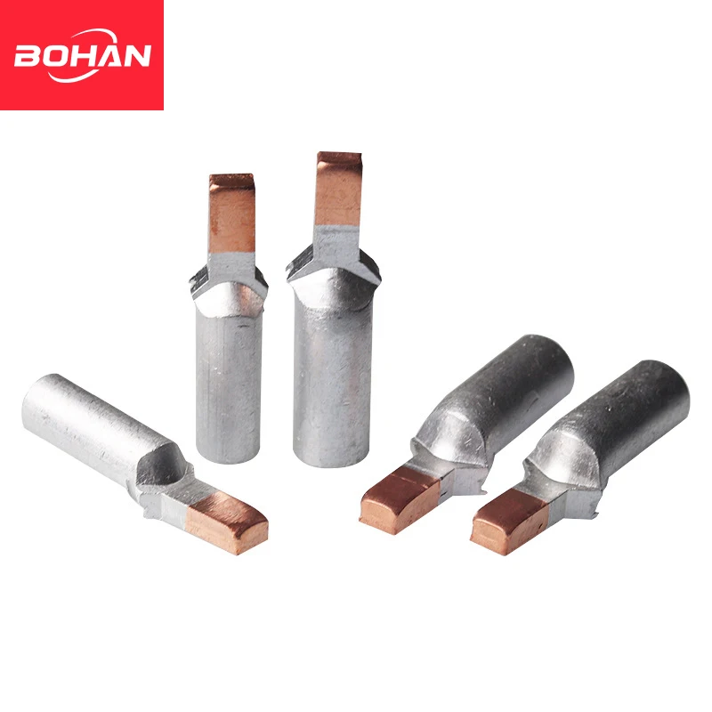 DTLC Copper Aluminum Bimetallic Welding Compression Wire Connector Terminals for C45 Circuit Breaker Friction Crimp Cable Lugs