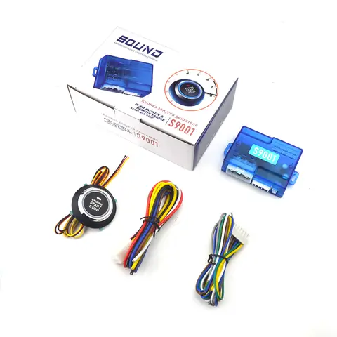 12V universal car alarm start/stop button remote key; remote start engine; automatic ignition; keyless start system accessories