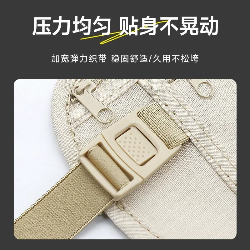 Bolsa de cintura de viagem invisível para passaporte saco de cinto de dinheiro carteira de segurança escondida anti-roubo dinheiro sacos de cintura escondidos