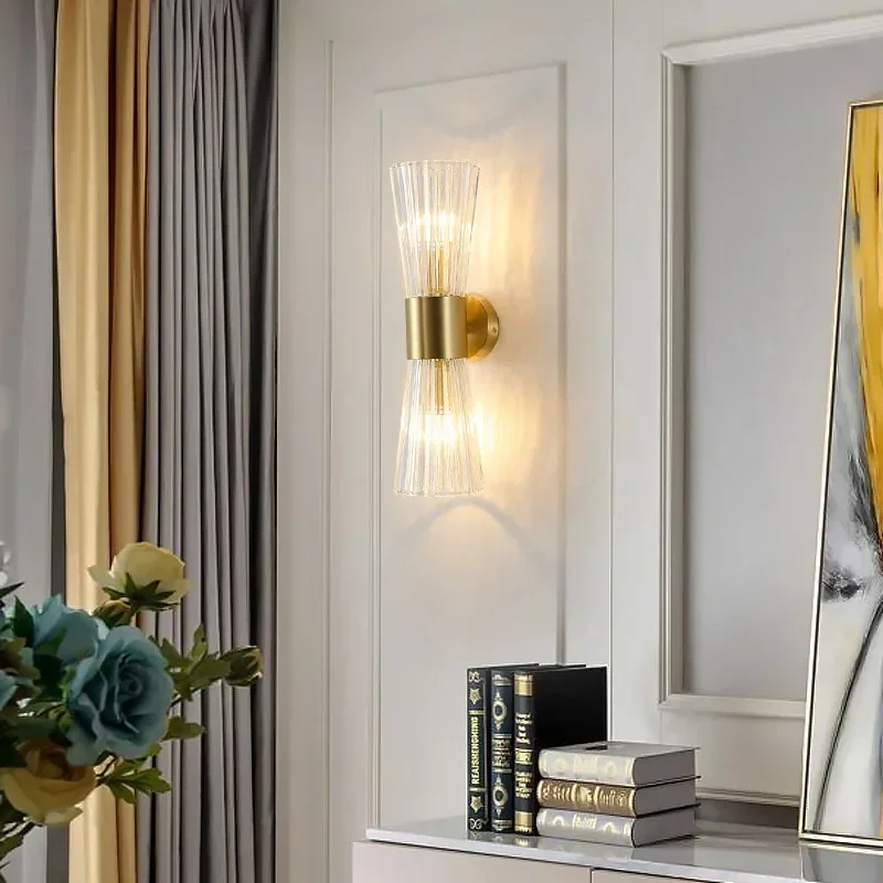 

Crystal LED Wall Lamp Modern Light Luxury Wall Light Gold Wall Sconce Indoor Lighting Home Decor For Living Room Bedroom Bedside