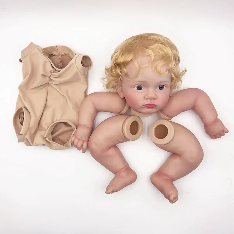 

24inch Reborn Doll Kit Baby Tutti with Blond Hair Limited Edition DIY Unfinished Doll Parts Diy Bonecas Reborn