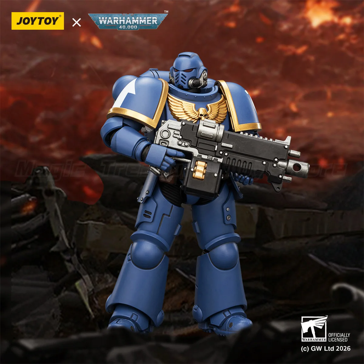 【In Stock】JOYTOY Warhammer 40K 1/18 Action Figures 2026 Ultramarines Intercessors Anime Model Toy Gifts