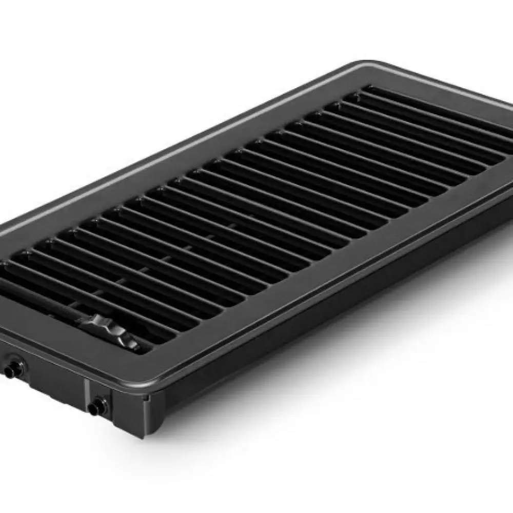 Standard 4x10 Inch Carbon Steel Floor Register HVAC Vent Grille Brown Airflow Diffuser Home Interior Improvement