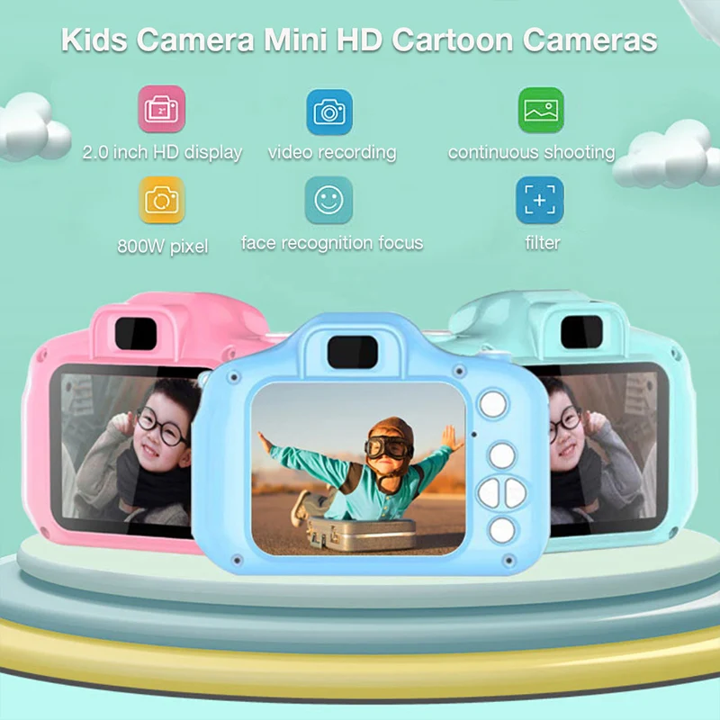 X2 Children Mini Digital Camera Can Take Pictures HD Video Small Camera Photography Children Birthday Gift Kids Toys for Kids