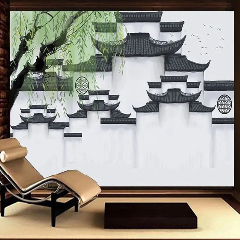 

Custom 3D Mural Wallpaper Chinese Modern Minimalist TV Background Wall Painting Home Décor Papel De Parede Tapety Fresco Tapiz