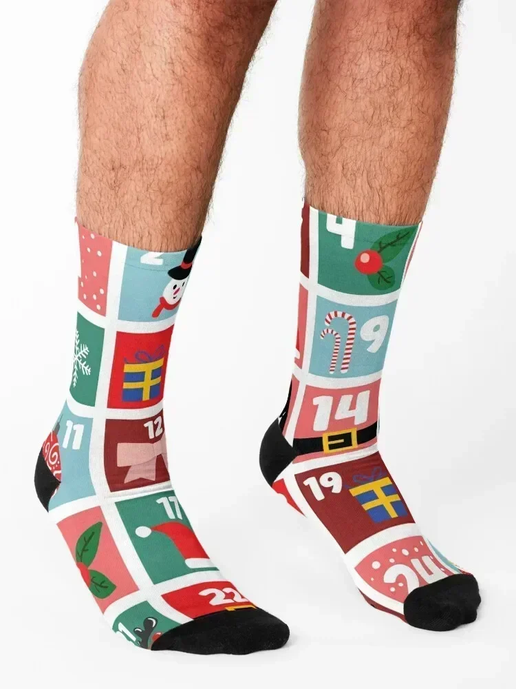 جوارب تقويم القدوم لعيد الميلاد، جوارب كاحل مجنونة للرجال والنساء #3