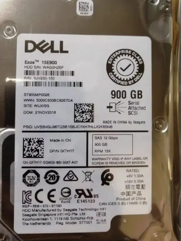 For DELL R730 R740 Server Hard Drive ST900MP0026 900G 2.5 15K SAS 12Gb