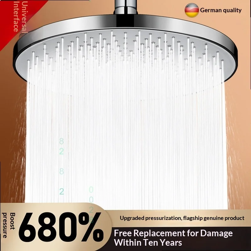 High Pressure Shower Head Rainfall with Handheld Set, Large Overhead Spray for Bathroom