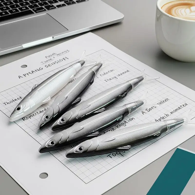 0.5mm Fine Point Gel Pen Lovely Ocean Fish Style Quick Dry Creative Writing Pen for Diary Office School Supplies