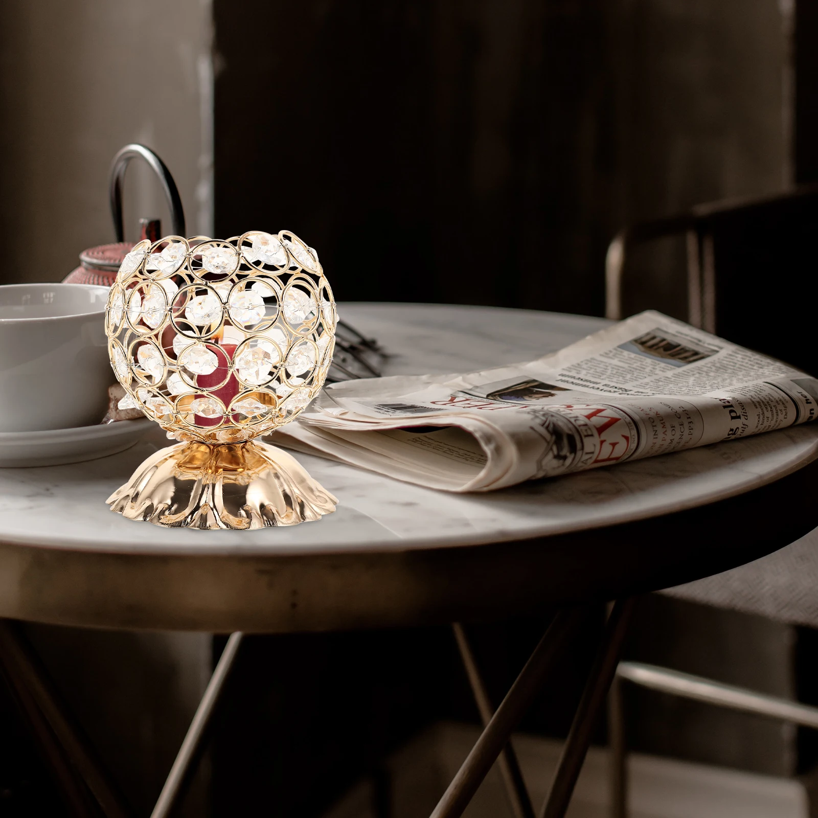 

Electronic Candlestick Metal Removable Candleholder Nordic Style Tealight Holder Gold Decorative Holder For Wedding