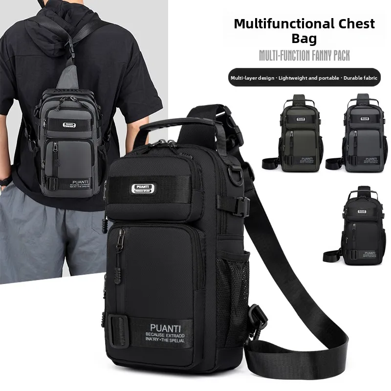 

Мужская многофункциональная сумка через плечо из ткани быка, ручная сумка, двойная сумка через плечо, несколько кетов, бизнес, спортивные путешествия