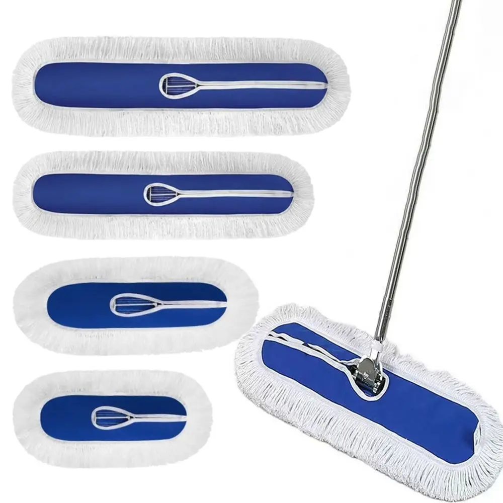 

Сменная насадка для плоской швабры 40/60/80/100/120 см, хлопковая, для тяжелых нагрузок, для уборки пола, многоразовая, съемная, аксессуары для швабры