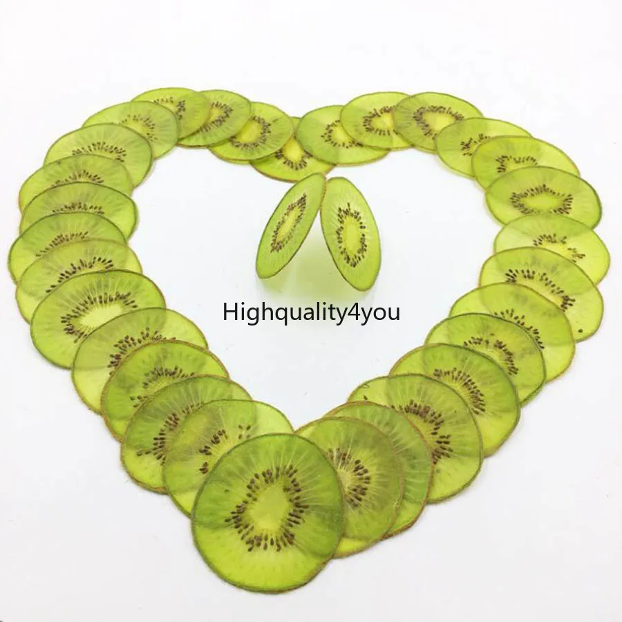 10pcs Dried Pressed Exopy Kiwi Fruit Slices Plant Herbarium For Jewelry Photo Frame Phone Case Craft DIY Making Accessories