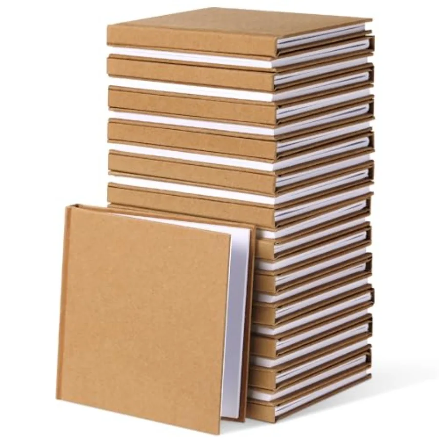 

24 Pcs ch Hardcover Blank Book Bulk Small Sketch Pad to Write Stories Blank Notebooks for Journalg Sketchg Writg DIY Crafts Sup