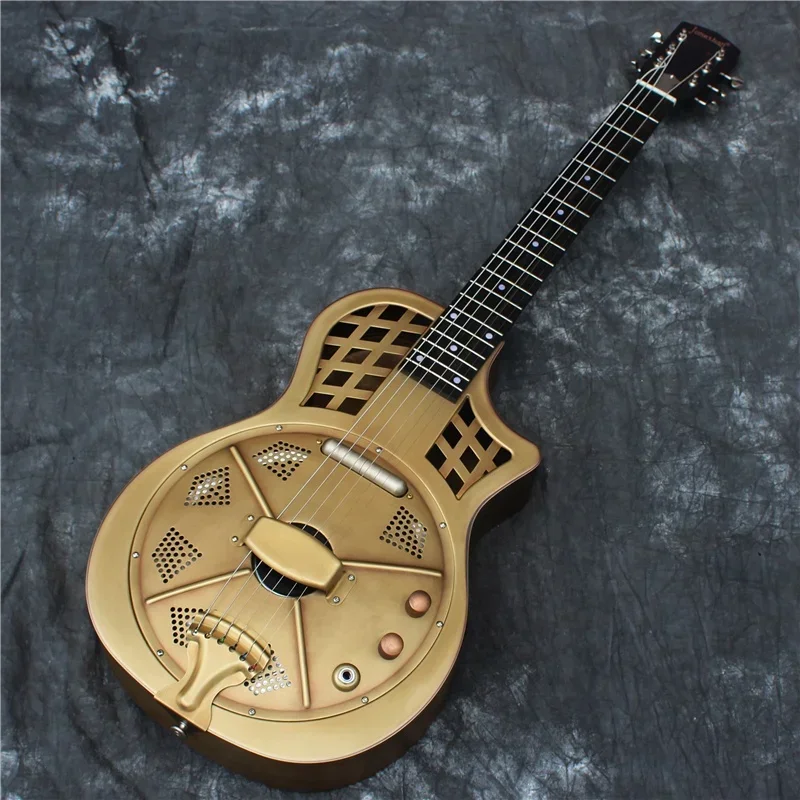 17 Series Resonator Guitar Resophonic Guitars Metal Body Duolian Guitar