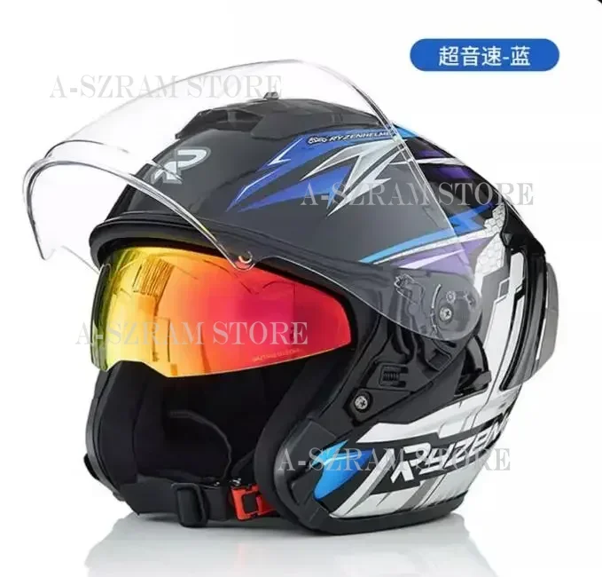 

RSV Motorcycle Helmet Three-quarters Helmet 3/4 Open Face Helmet Dual Mirror Pink Bow 3C Capacete Casco Moto