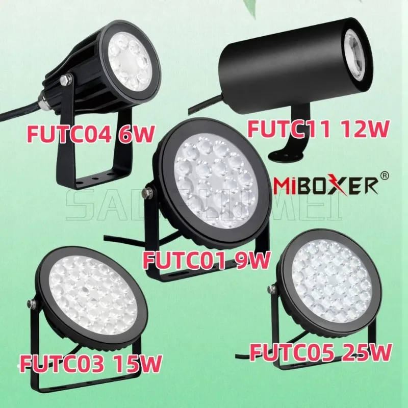 DC24V Outdoor RGBCCT Lawn Light IP66 Waterproof 2.4G RF Graffiti WiFi Smart Landscape Buried Spotlight