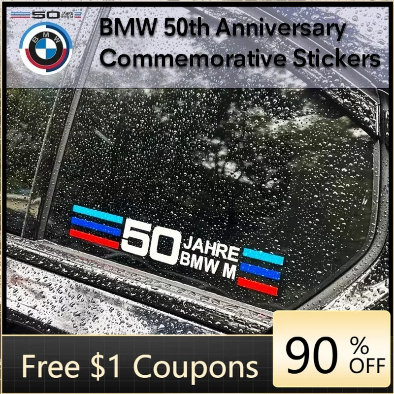 

Аксессуары для BMW M X3 X5 X6: Декоративная наклейка на треугольное окно (50-летие) для BMW 3, 5, 7 серий F48, F39, G42, G30, G20, G