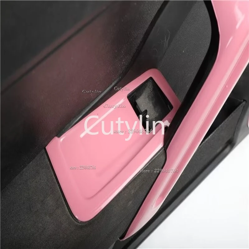 L/RHD for Volkswagen Vw Beetle 2013-2019 ABS Pink Handle Bowl Gear Shfit Panle Front Water Cup Holder Cover Interior Accessories view 2