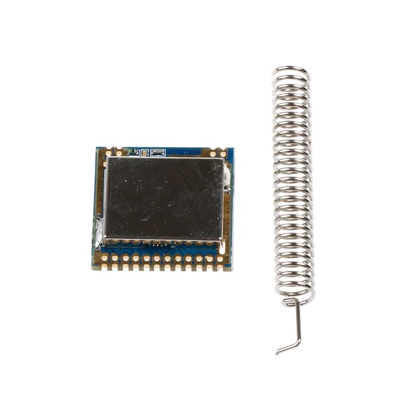 1 Set Mini SI4463-SMT Wireless Transceiver Module SI4463 433MHZ With Spring Antenna Distance 2000m