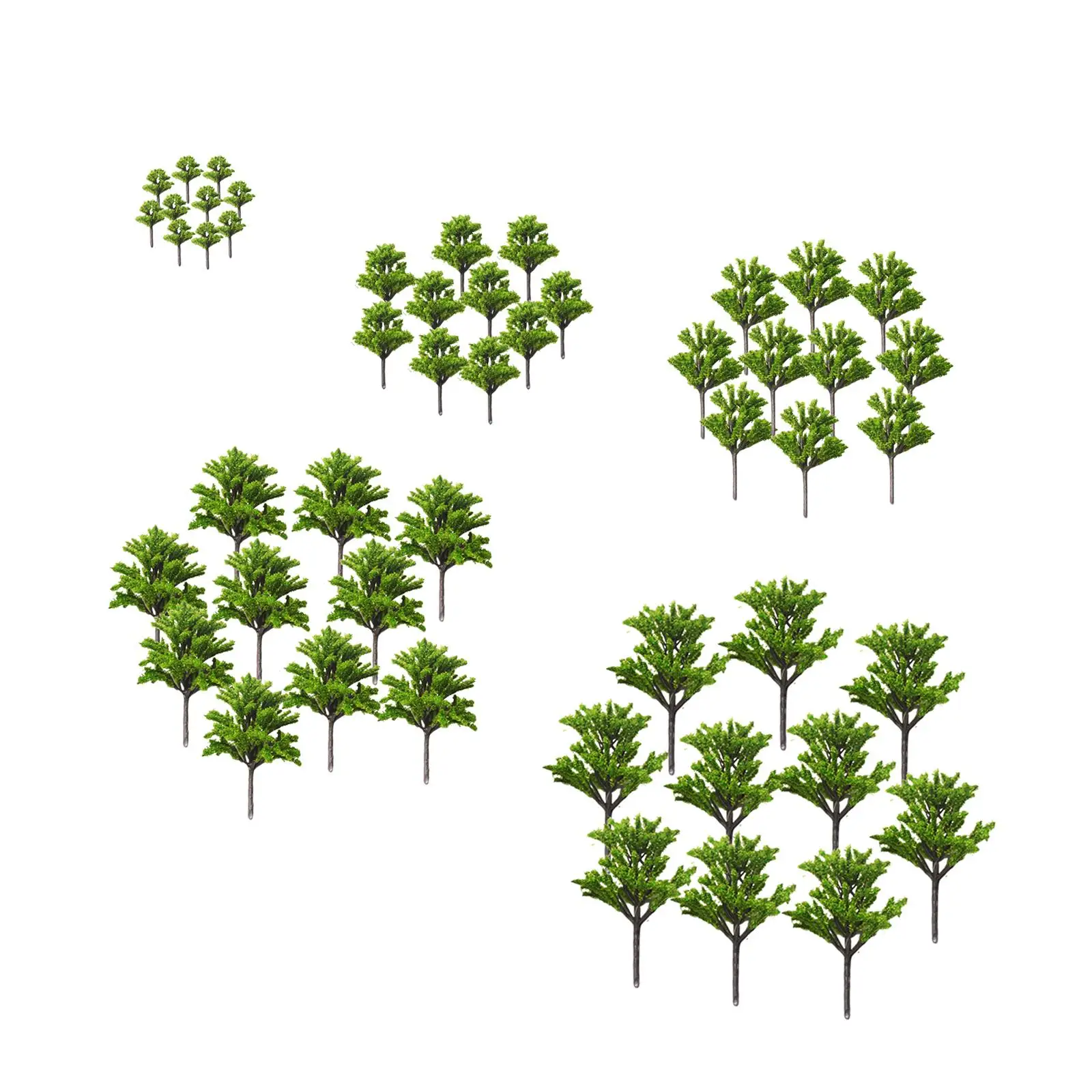 أشجار السكك الحديدية المصغرة نموذج المناظر الطبيعية أشجار الهندسة المعمارية لديوراما القطار بمقياس N