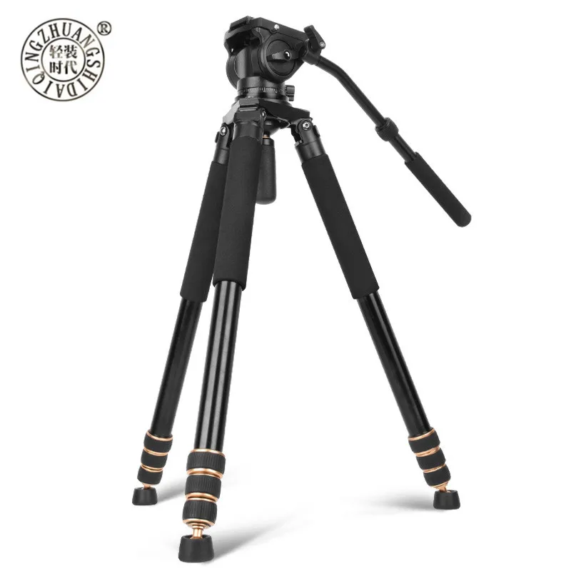 

QZSD Q680A Professional Tripod Damping Head Camera Stand for Canon Nikon Sony Video Digital Cine Cameras telephoto photography