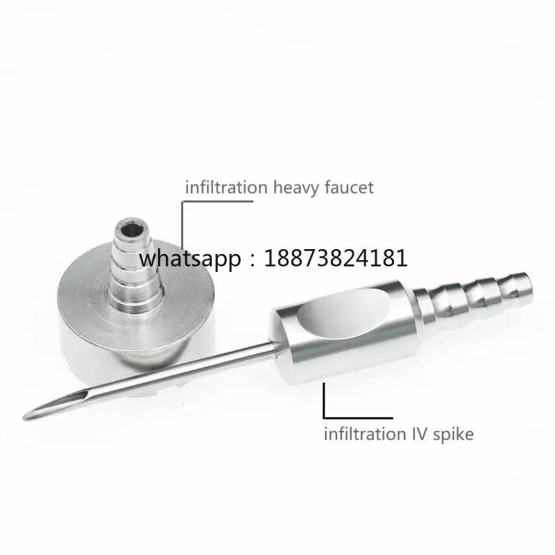 Spike Stainless Steel Infiltration Spike Compatible with Infiltration Tubes Aspiration of Saline Solution fast sh