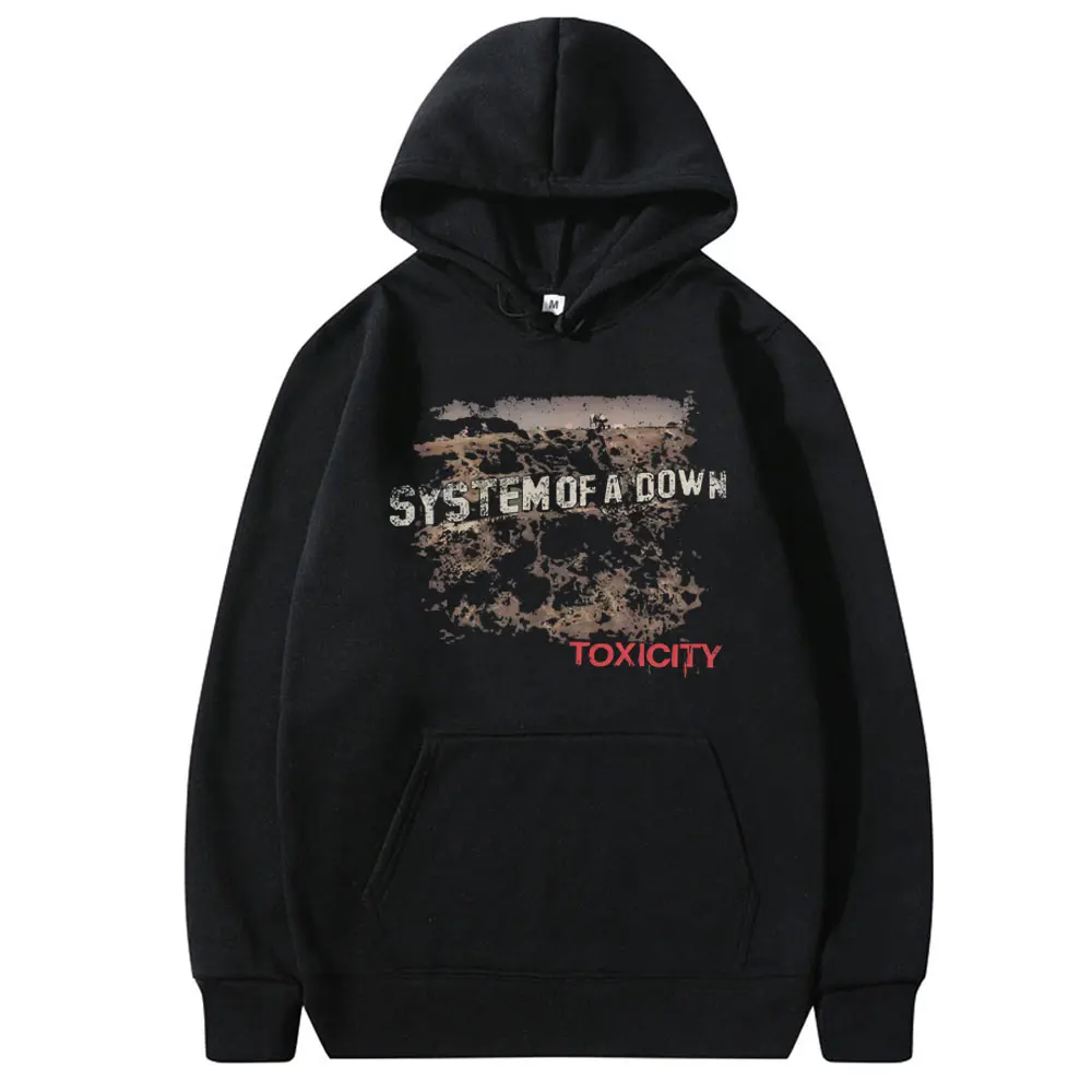 

System of A Down Toxicity Album Graphic Hoodie Men Women Rock Alternative Metal Sweatshirt Male Fleece Cotton Oversized Pullover