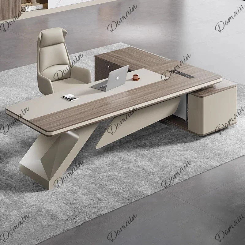 KU Organizer Adjustable Office Desk Luxury Drawers Storage Minimalist Office Desk Modern Gaming Unique Wooden Escritorio Furnitu