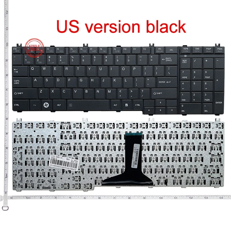 GZEELE dla Toshiba Satellite L750 L750D L755 L755D L770 L770D L775 L775D V114346CS1 US klawiatury laptopa czarny angielski QWERTY nowy