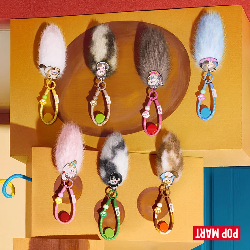 POPMART LABUBU THE MONSTERS Cat Mode On Series Pendant Blind Box Anime Action Figure Guess Bag Ornament Figurines Desktop Dolls