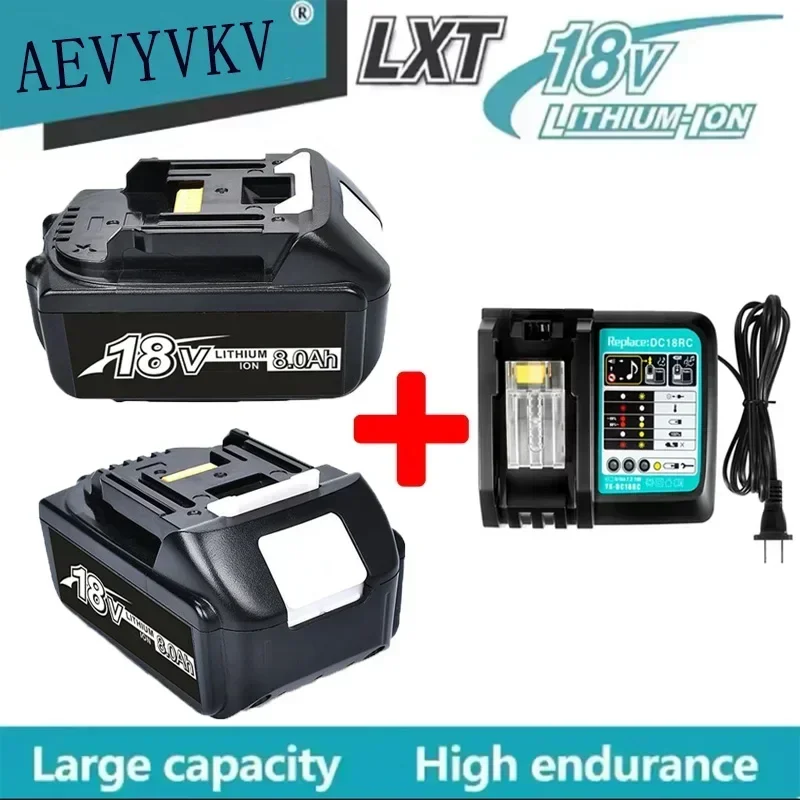 

100% original Makita 18V rechargeable battery is suitable for Makita BL1830 BL1860 BL1840 BL1850 power tool battery.