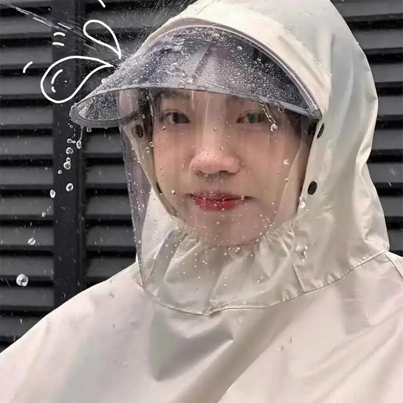 High-Quality Large Extended Double Person  Vehicle Raincoat Adult Rainproof Heavy Rain Bicycle Riding Cover Overall P...