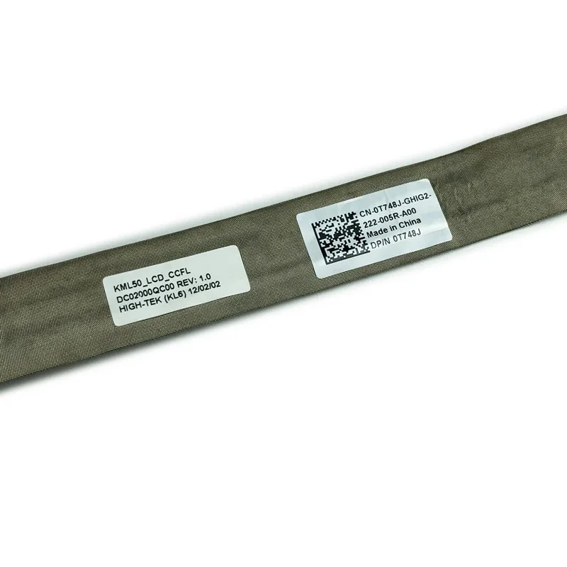 New KML50 LCD CCFL Cable for DELL VOSTRO V1520 1510 1520 LVDS LCD cable P/N:DC02000QC00 CN:0T748J T748J