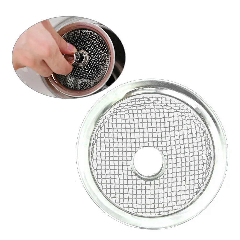 Stainless Steel Sink Strainer High Quality Anti-Corrosion Drain Filter for Kitchen Bathroom Garage Sink Garbage Filter Trap Mesh