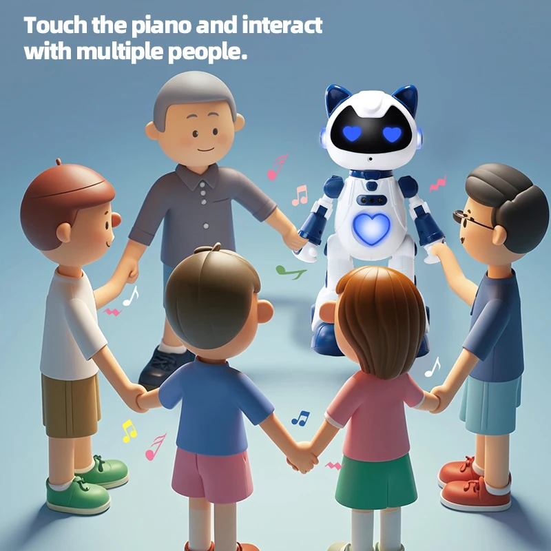 スマートRCロボット猫 知育玩具 子供向け ジェスチャー感知 スプレー 歌 ダンス インタラクティブ 会話 プログラム可能 ギフト