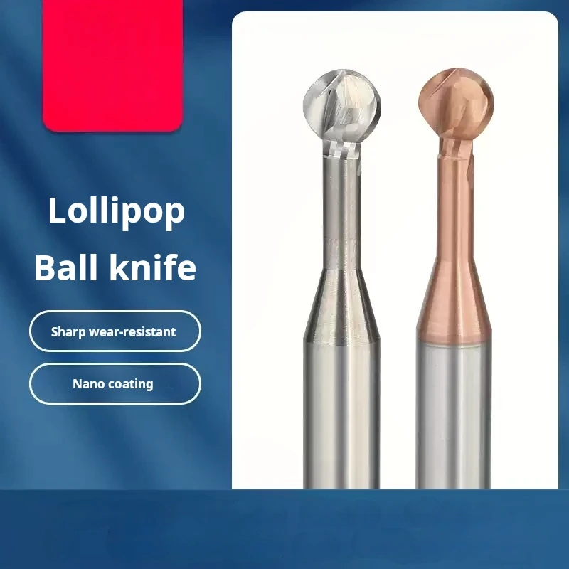 

Tungsten Steel Carbide Lollipop Ball End Mill Ball T-Shaped 2-Flute Arched Arc R Milling Cutter For Aluminum/Steel Endmills Tool