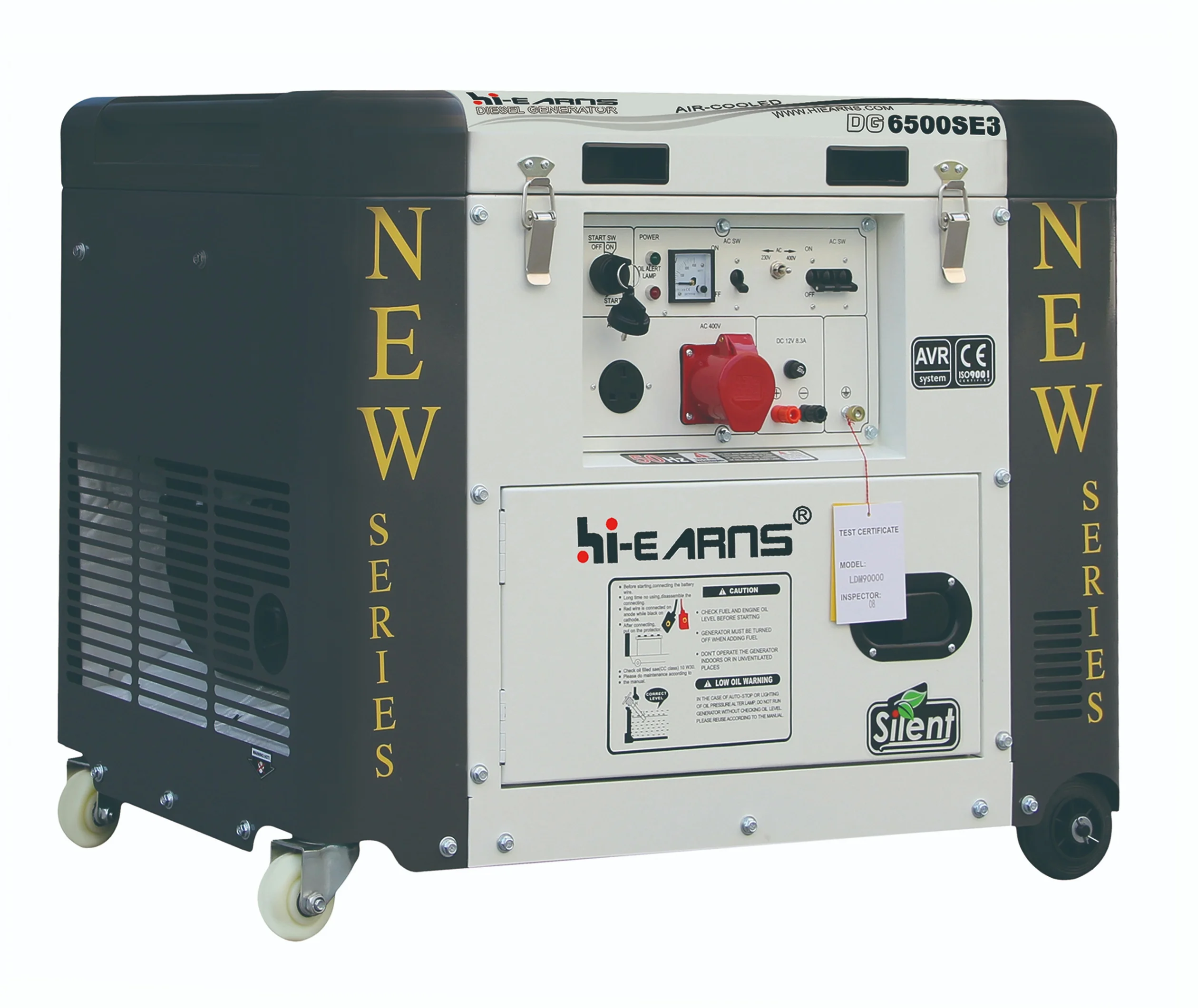 

three phase 380V silent 5.5KW die·sel generator max.